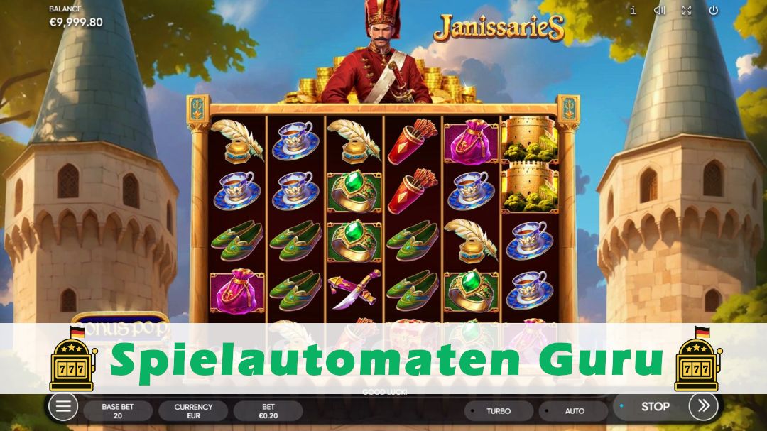 Screenshot der Demo-Version des Spiels Janissaries Demo des Spielautomaten Janissaries
