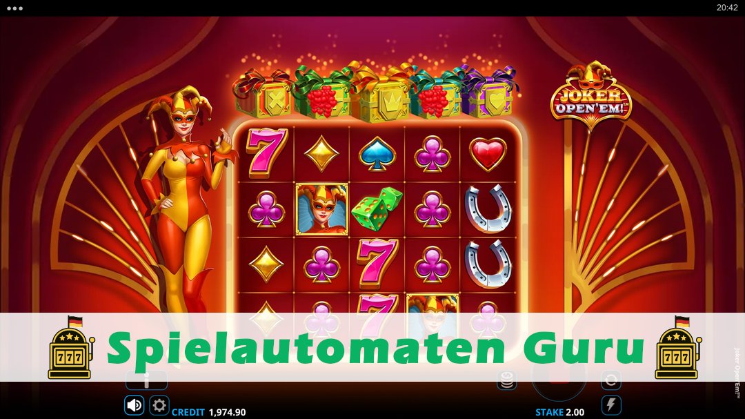 Screenshot der Demo-Version des Spiels Joker OpenEm Demo des Spielautomaten Joker OpenEm