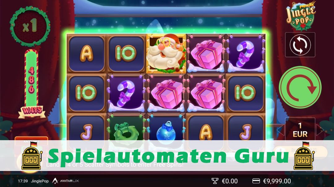Screenshot der Demo-Version des Spiels JunglePop Demo des Spielautomaten JunglePop