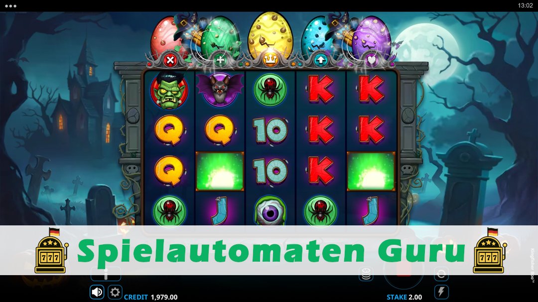 Screenshot der Demo-Version des Spiels Kingfisher Boo! Demo des Spielautomaten Kingfisher Boo!