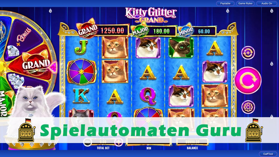 Screenshot der Demo-Version des Spiels Kitty Glitter Grand Demo des Spielautomaten Kitty Glitter Grand
