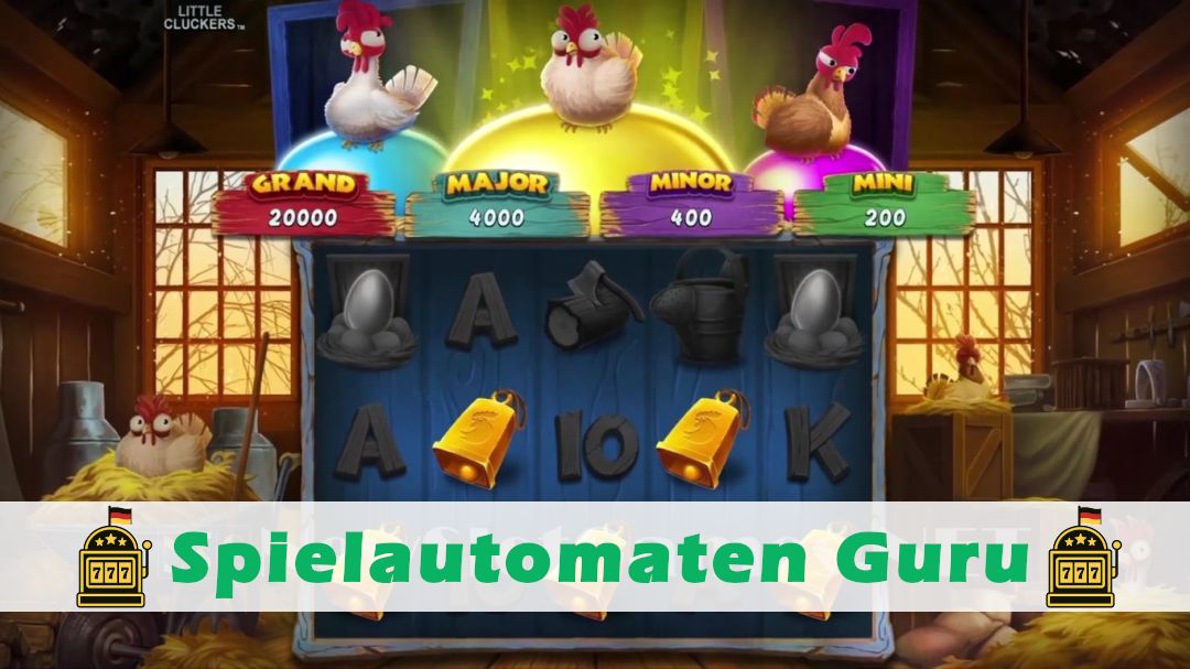 Screenshot der Demo-Version des Spiels Little Cluckers Demo des Spielautomaten Little Cluckers