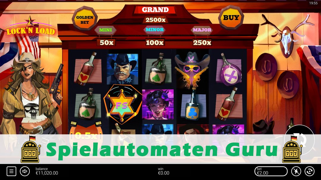 Demo des Spielautomaten Lock n Load