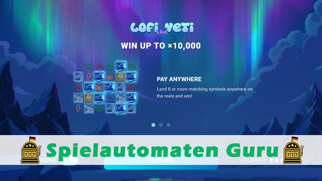 Screenshot der Demo-Version des Spiels Lofi The Yeti Demo des Spielautomaten Lofi The Yeti