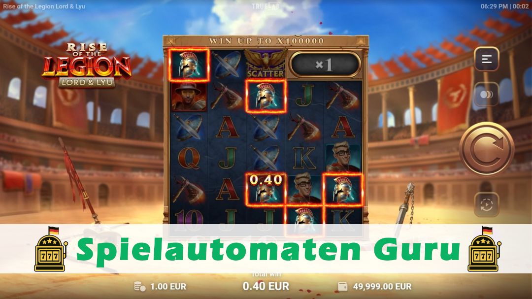 Screenshot der Demo-Version des Spiels Lord & Lyu Rise of the Legion Demo des Spielautomaten Lord & Lyu Rise of the Legion