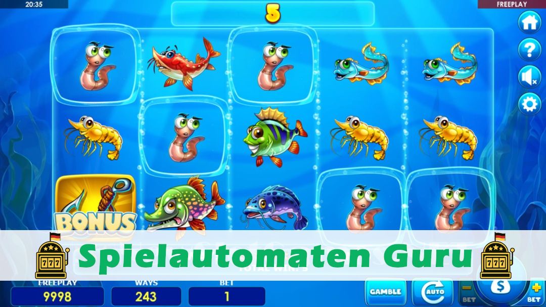 Screenshot der Demo-Version des Spiels Lucky Fishing Demo des Spielautomaten Lucky Fishing