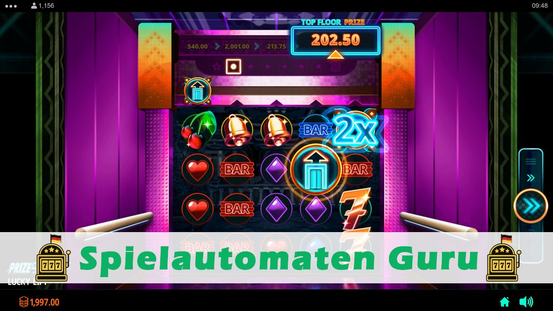 Screenshot der Demo-Version des Spiels Lucky Lift Demo des Spielautomaten Lucky Lift