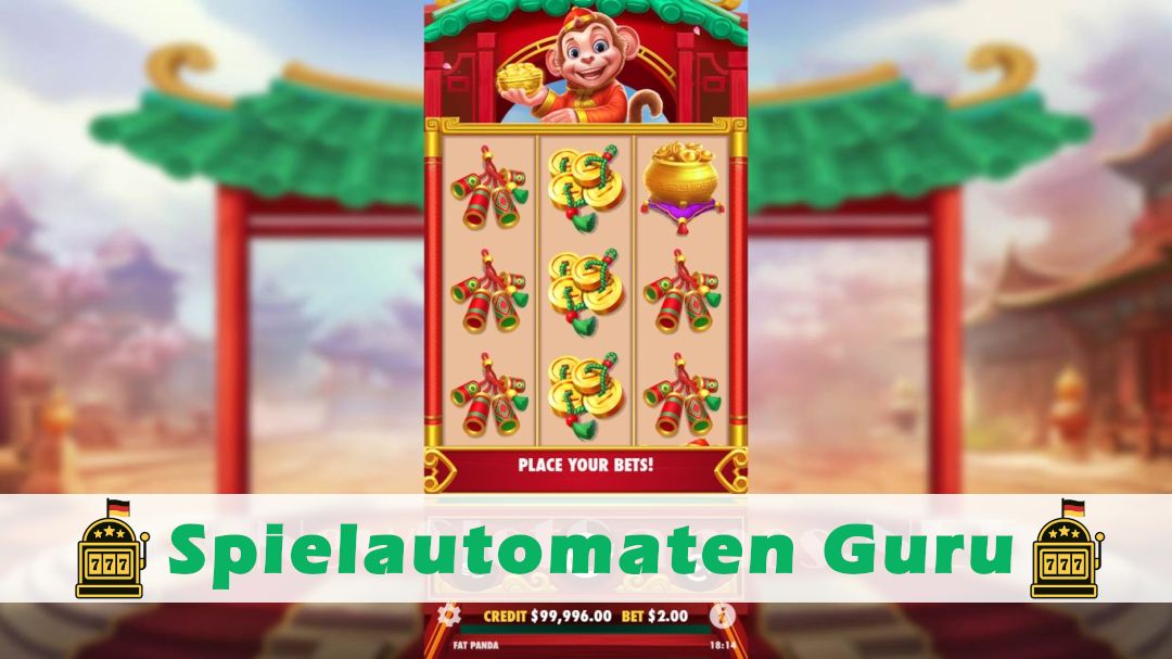 Screenshot der Demo-Version des Spiels Lucky Monkey Demo des Spielautomaten Lucky Monkey