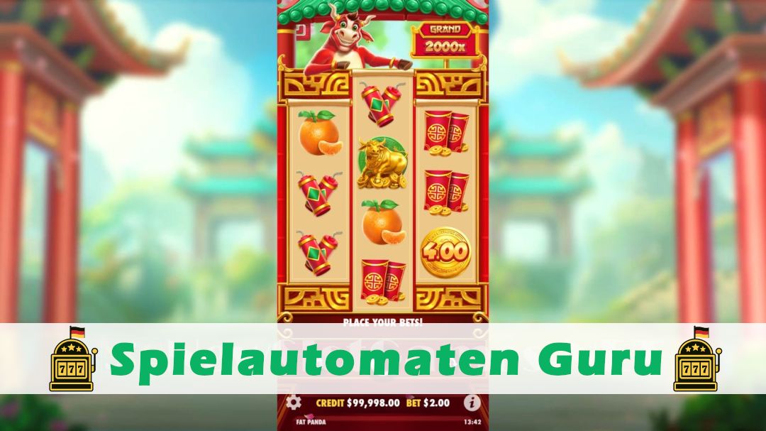 Screenshot der Demo-Version des Spiels Lucky Ox Demo des Spielautomaten Lucky Ox
