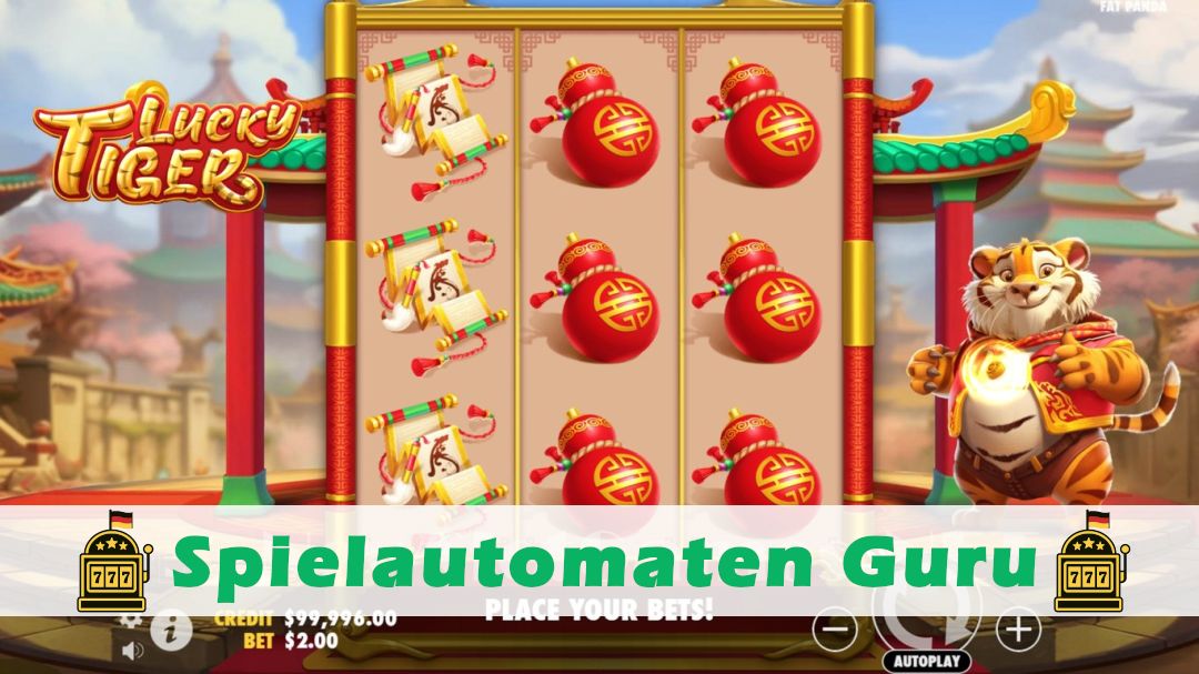 Screenshot der Demo-Version des Spiels Lucky Tiger Demo des Spielautomaten Lucky Tiger