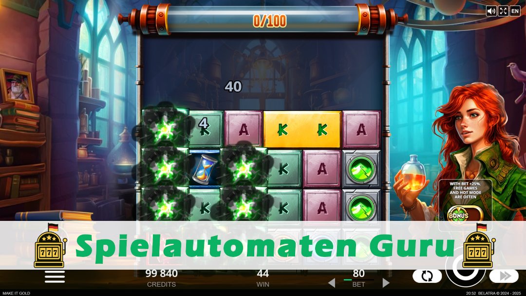 Screenshot der Demo-Version des Spiels Make it Gold Demo des Spielautomaten Make it Gold