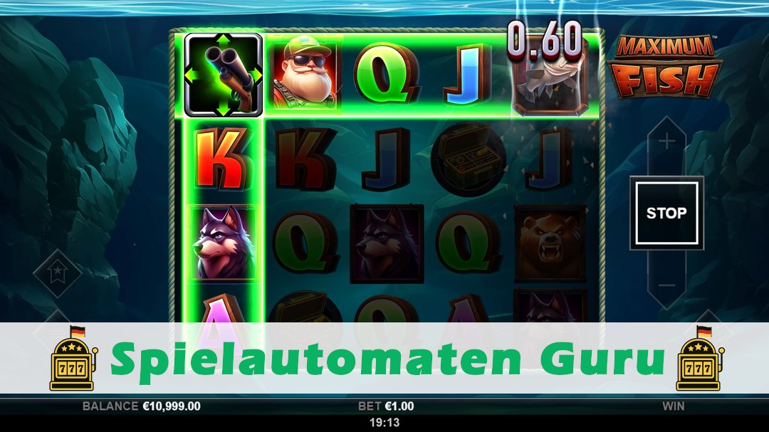 Screenshot der Demo-Version des Spiels Maximum Fish Demo des Spielautomaten Maximum Fish