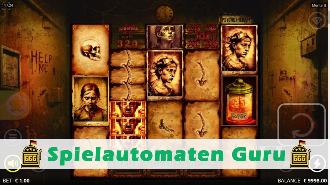 Screenshot der Demo-Version des Spiels Mental 2 Demo des Spielautomaten Mental 2