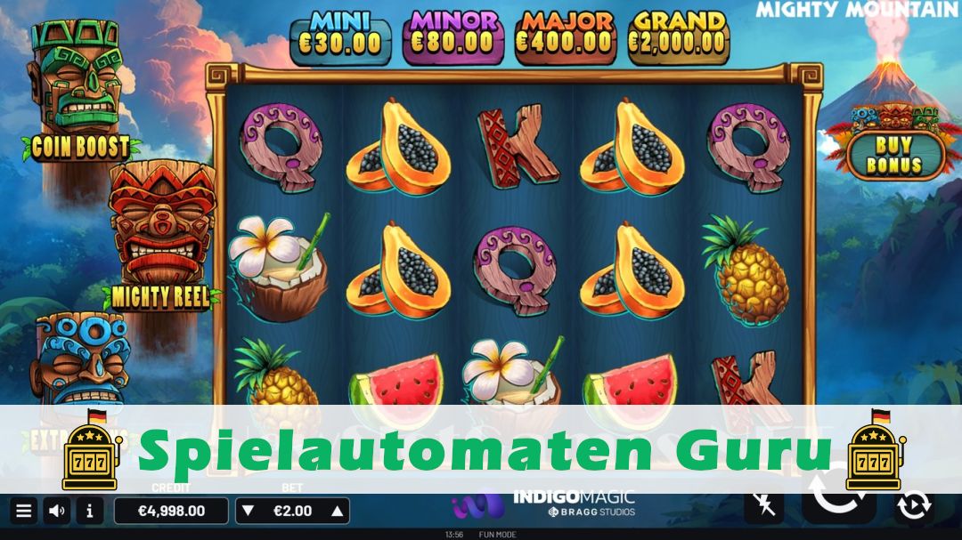 Screenshot der Demo-Version des Spiels Mighty Mountain Demo des Spielautomaten Mighty Mountain