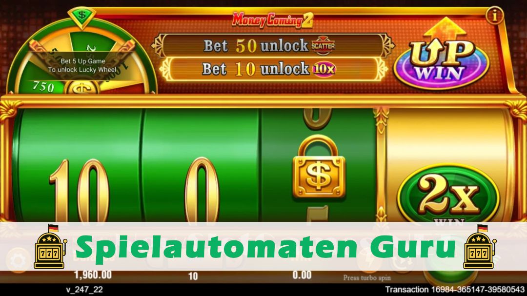 Screenshot der Demo-Version des Spiels Money Coming 2 Demo des Spielautomaten Money Coming 2