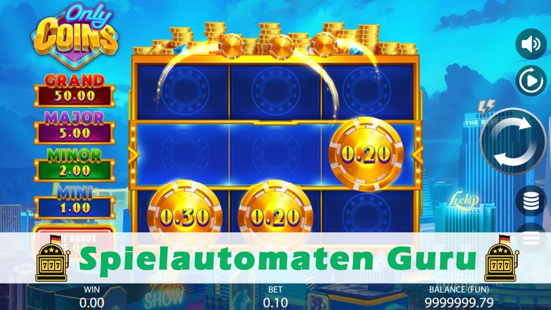 Screenshot der Demo-Version des Spiels Only Coins Demo des Spielautomaten Only Coins