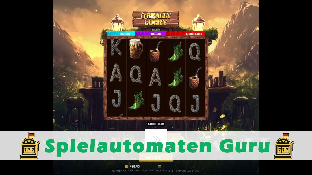 Screenshot der Demo-Version des Spiels O Really Lucky Demo des Spielautomaten O Really Lucky