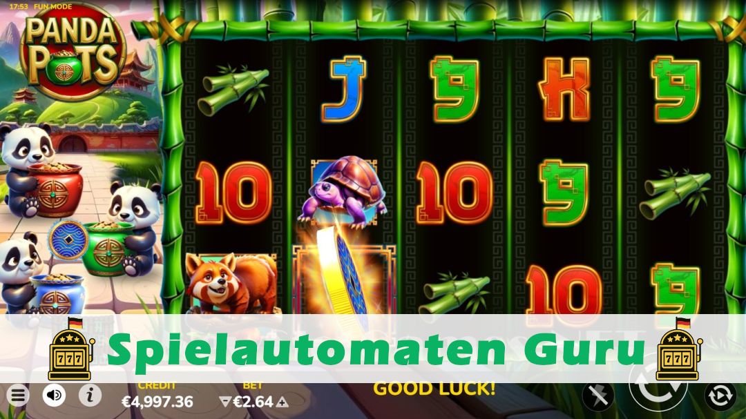 Screenshot der Demo-Version des Spiels Panda Pots Demo des Spielautomaten Panda Pots