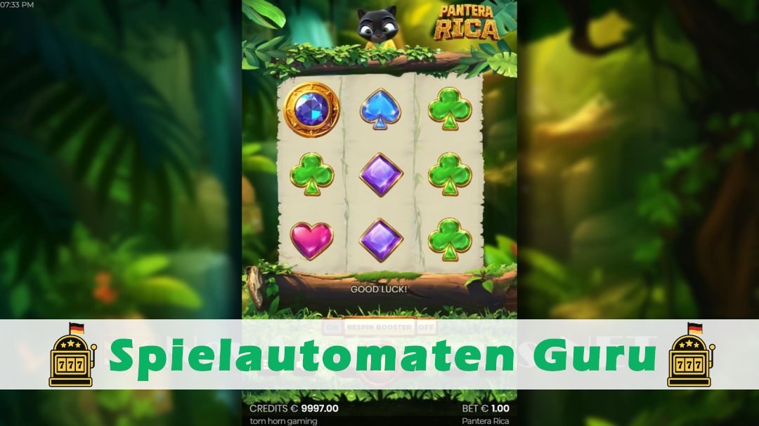 Screenshot der Demo-Version des Spiels Pantera Rica Demo des Spielautomaten Pantera Rica