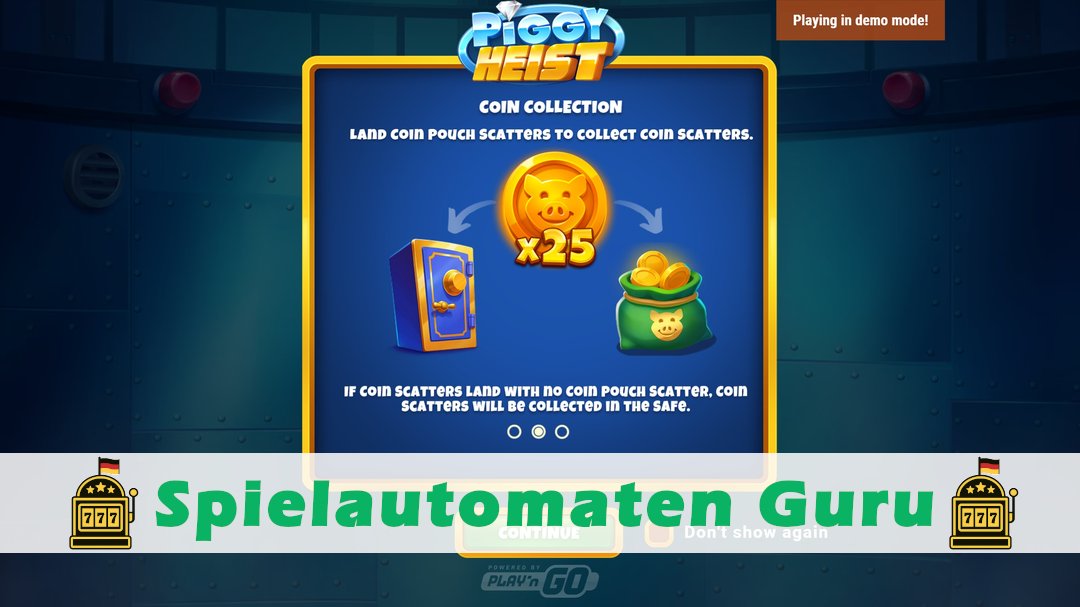 Demo des Spielautomaten Piggy Heist