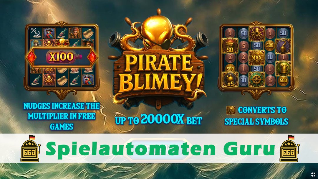 Screenshot der Demo-Version des Spiels Pirate Blimey! Demo des Spielautomaten Pirate Blimey!