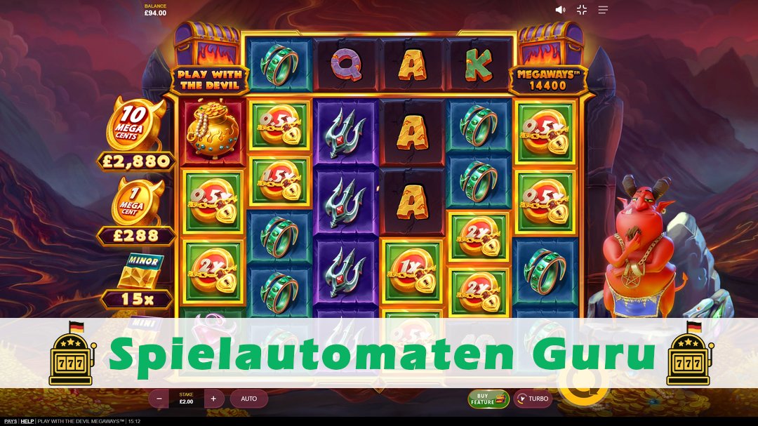 Screenshot der Demo-Version des Spiels Play With the Devil Megaways Demo des Spielautomaten Play With the Devil Megaways
