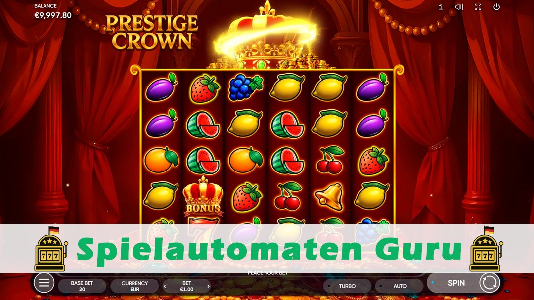 Screenshot der Demo-Version des Spiels Prestige Crown Demo des Spielautomaten Prestige Crown