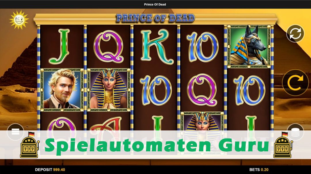 Screenshot der Demo-Version des Spiels Prince of Dead Demo des Spielautomaten Prince of Dead