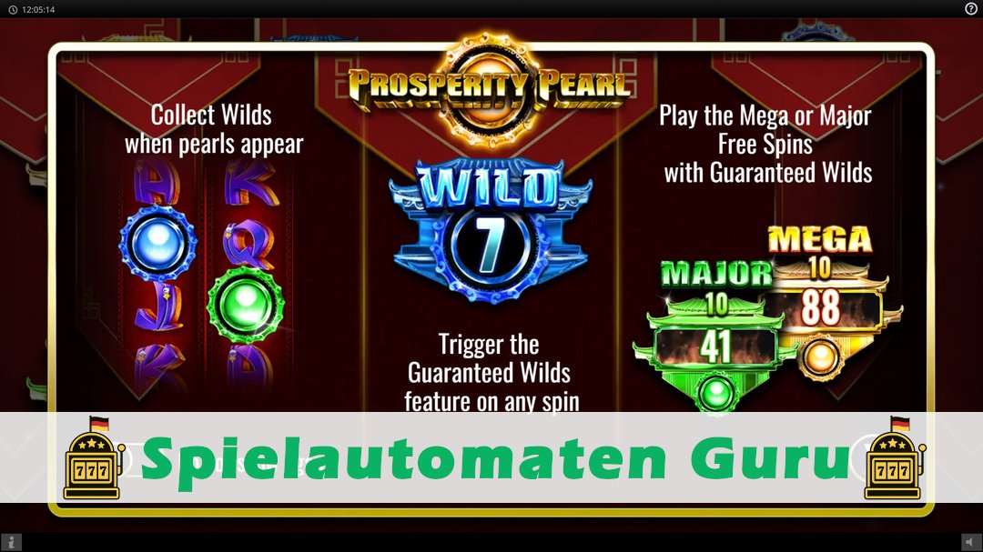 Demo des Spielautomaten Prosperity Pearl