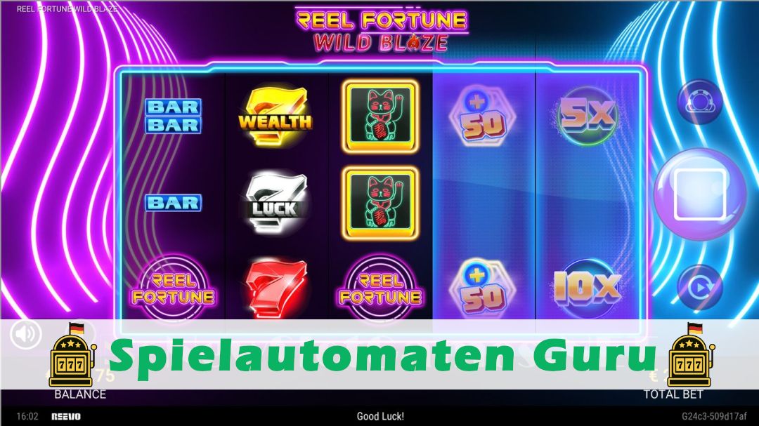 Screenshot der Demo-Version des Spiels Reel Fortune Wild Blaze Demo des Spielautomaten Reel Fortune Wild Blaze