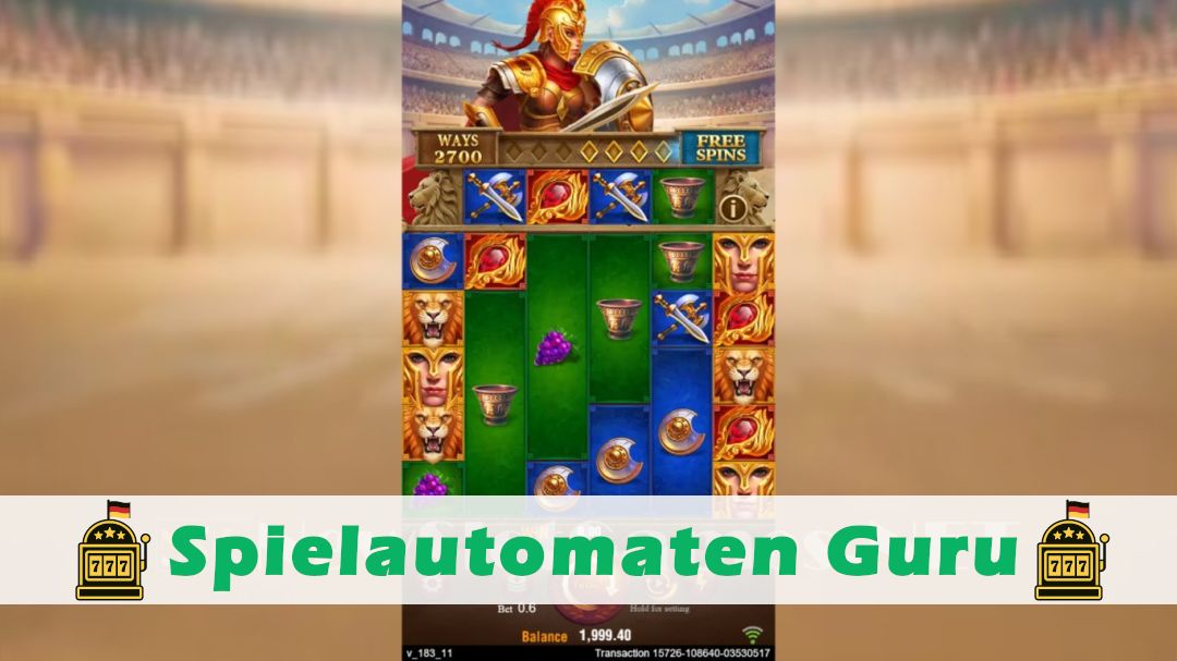 Screenshot der Demo-Version des Spiels Roma X Deluxe Demo des Spielautomaten Roma X Deluxe