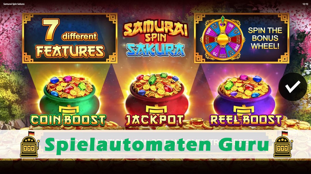Demo des Spielautomaten Samurai Spin Sakura