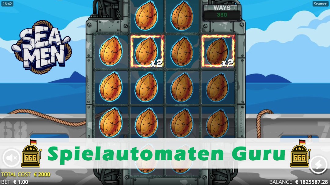 Screenshot der Demo-Version des Spiels Seamen Demo des Spielautomaten Seamen