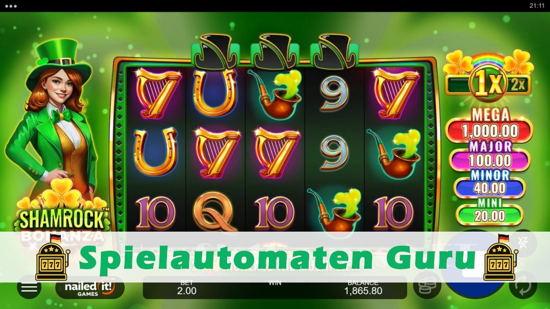 Screenshot der Demo-Version des Spiels Shamrock Bonanza Demo des Spielautomaten Shamrock Bonanza