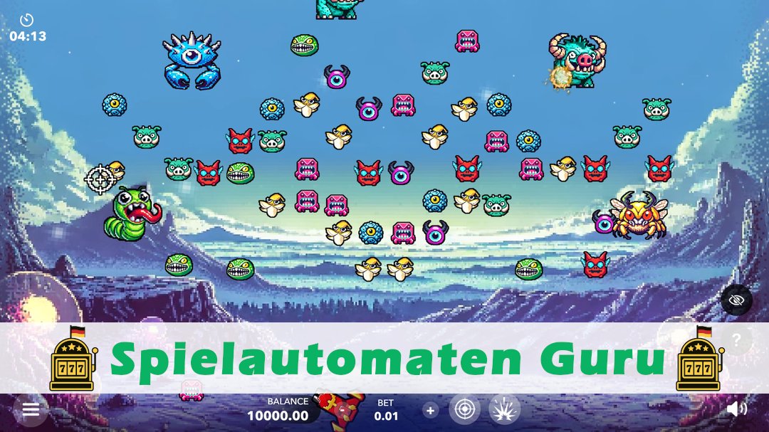 Screenshot der Demo-Version des Spiels Shooting Galaxy Demo des Spielautomaten Shooting Galaxy