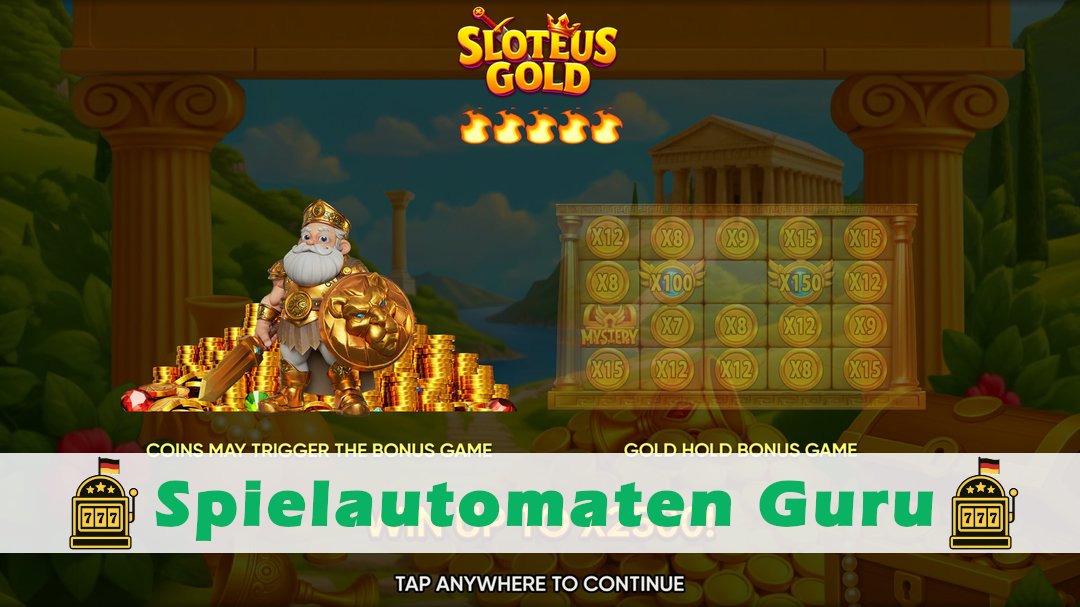 Screenshot der Demo-Version des Spiels Sloteus Gold Demo des Spielautomaten Sloteus Gold