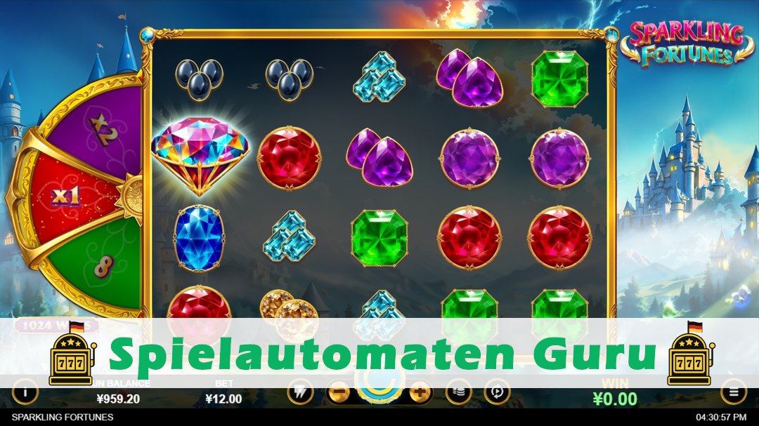 Screenshot der Demo-Version des Spiels Sparkling Fortune Demo des Spielautomaten Sparkling Fortune