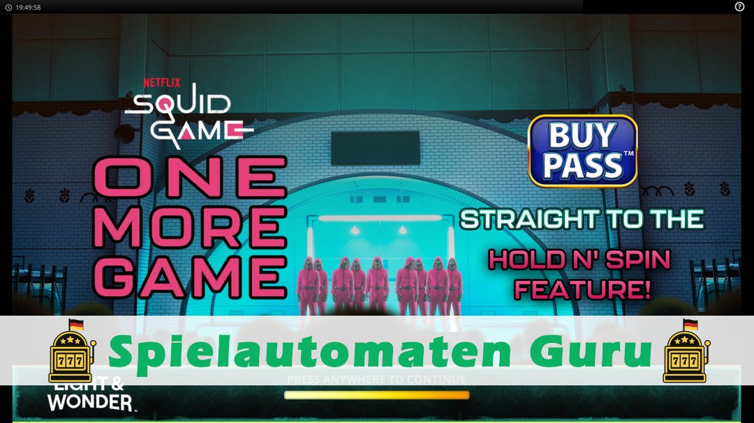 Screenshot der Demo-Version des Spiels Squid Game One More Game Demo des Spielautomaten Squid Game One More Game