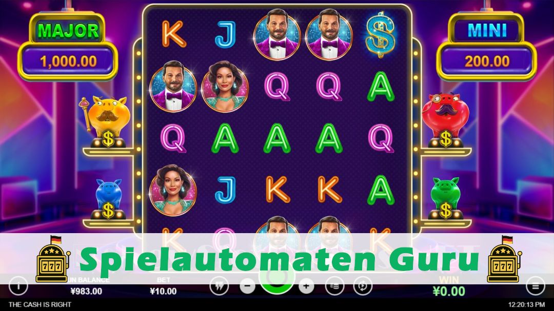 Screenshot der Demo-Version des Spiels The Cash Is Right Demo des Spielautomaten The Cash Is Right