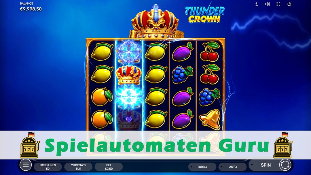 Screenshot der Demo-Version des Spiels Thunder Crown Demo des Spielautomaten Thunder Crown