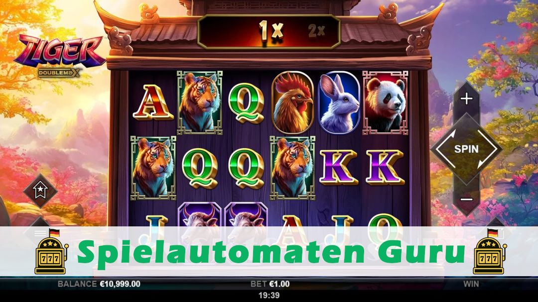 Screenshot der Demo-Version des Spiels Tiger DoubleMax Demo des Spielautomaten Tiger DoubleMax