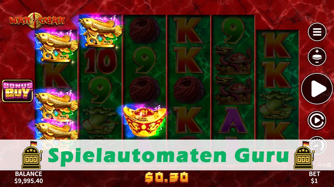 Screenshot der Demo-Version des Spiels Wan Guan Demo des Spielautomaten Wan Guan