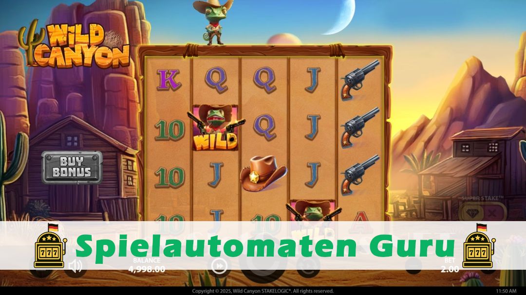 Screenshot der Demo-Version des Spiels Wild Canyon Demo des Spielautomaten Wild Canyon