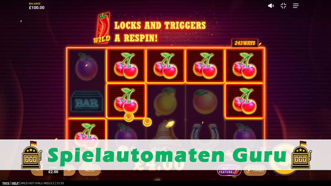 Screenshot der Demo-Version des Spiels Wild Hot Chilli Reels 2 Demo des Spielautomaten Wild Hot Chilli Reels 2