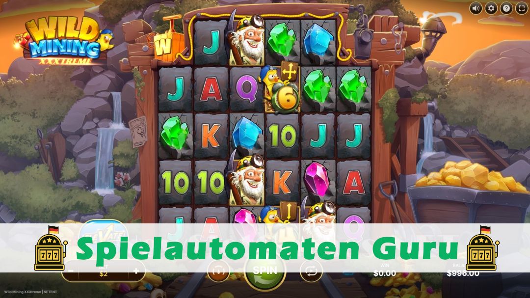 Screenshot der Demo-Version des Spiels Wild Mining XXXtreme Demo des Spielautomaten Wild Mining XXXtreme