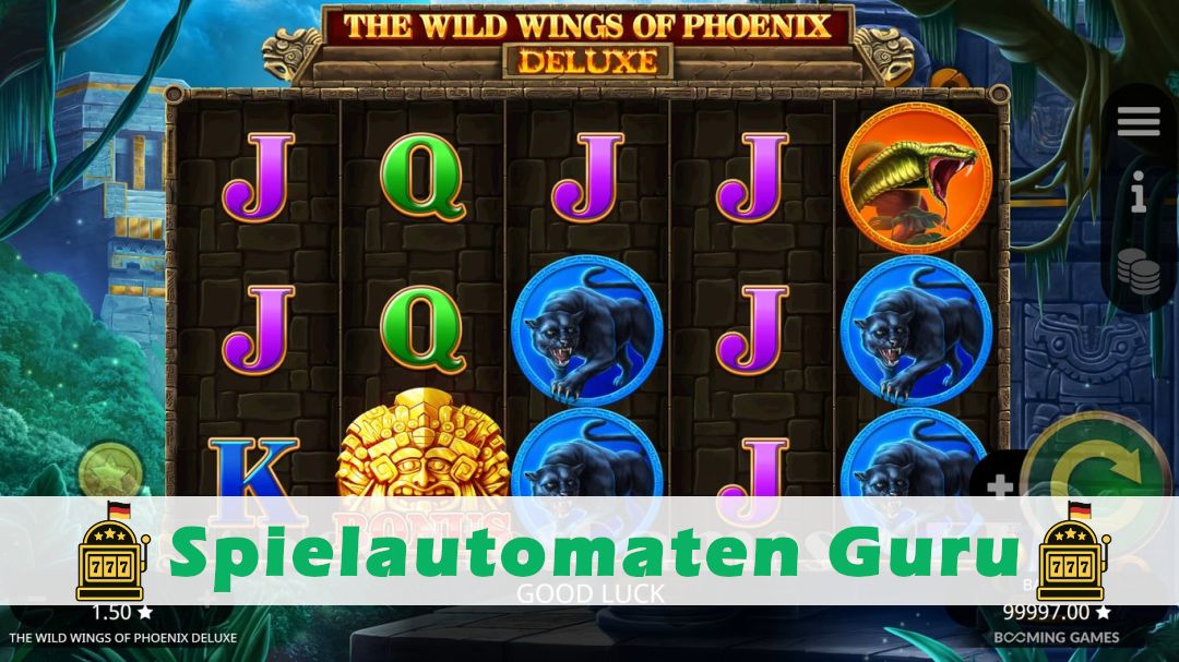 Screenshot der Demo-Version des Spiels The Wild Wings of Phoenix Deluxe Demo des Spielautomaten The Wild Wings of Phoenix Deluxe