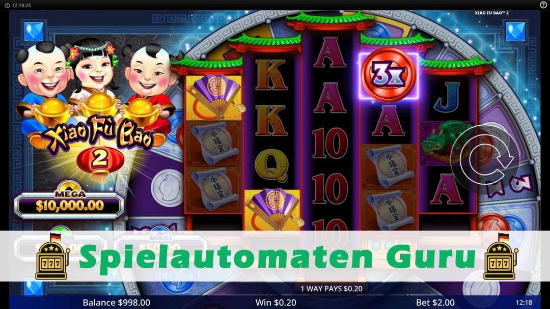 Screenshot der Demo-Version des Spiels Xiao Fu Bao 2 Demo des Spielautomaten Xiao Fu Bao 2