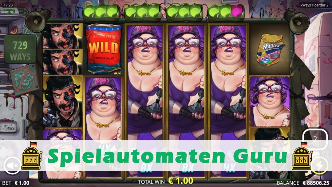 Screenshot der Demo-Version des Spiels xWays Hoarder 2 Demo des Spielautomaten xWays Hoarder 2