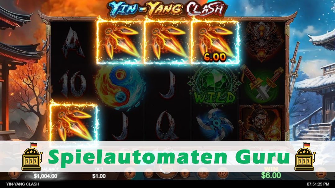 Screenshot der Demo-Version des Spiels Yin-Yang Clash Demo des Spielautomaten Yin-Yang Clash