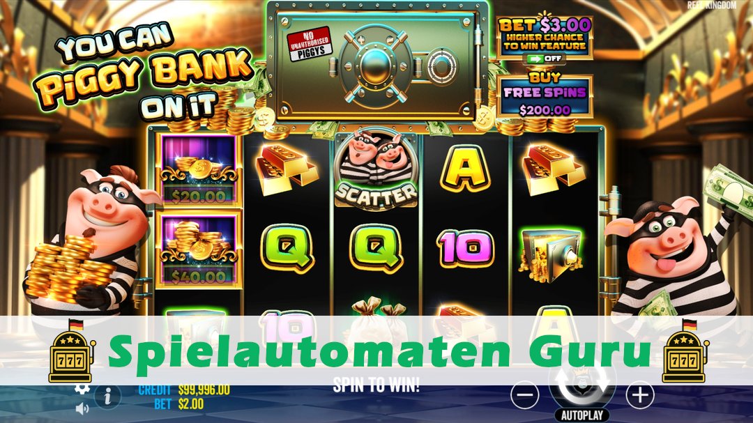 Screenshot der Demo-Version des Spiels You Can Piggy Bank On It Demo des Spielautomaten You Can Piggy Bank On It